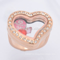 El compromiso superior de la venta y la boda del corazón del acero inoxidable que flota la joyería del anillo del locket